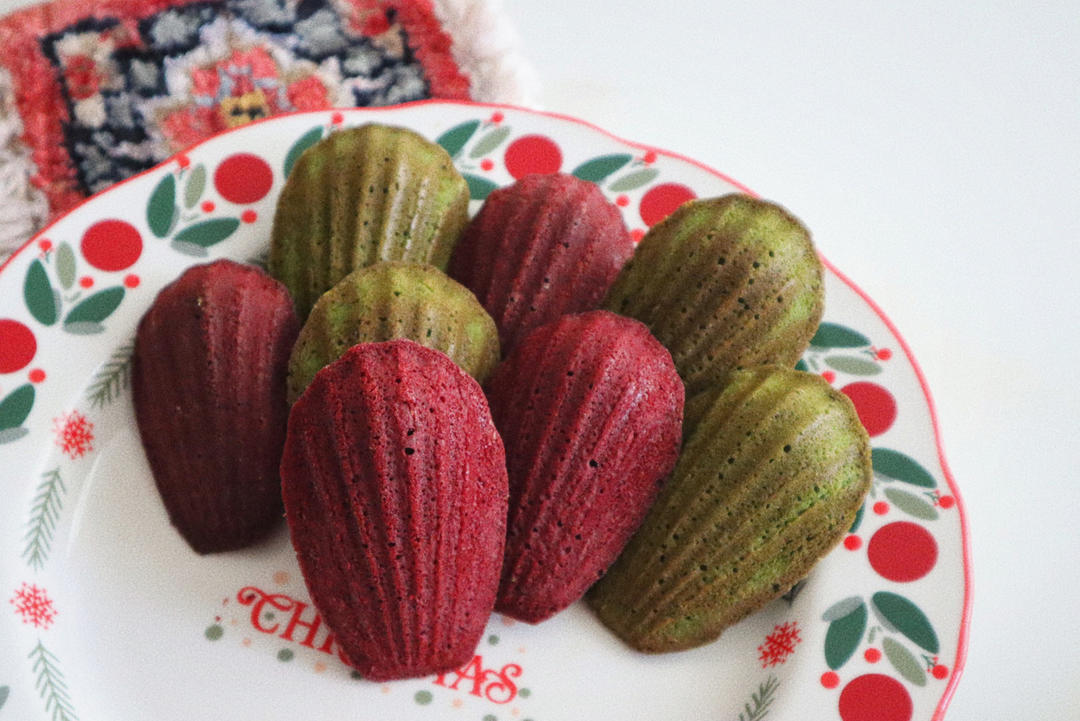 一次做多种口味 原味/巧克力/红茶/红丝绒/抹茶玛德琳