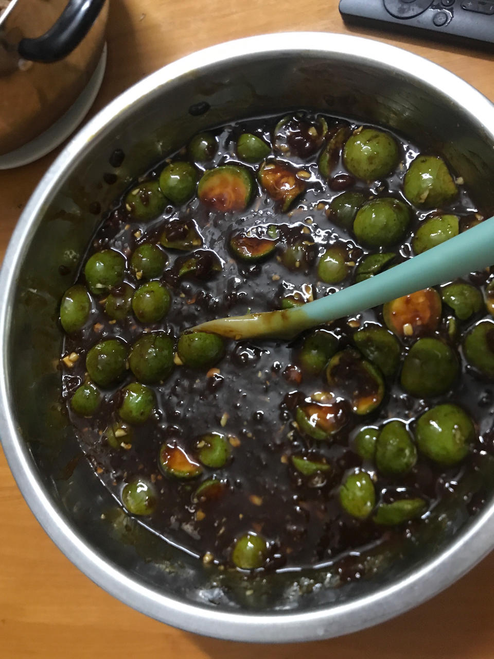 仁面(银念)豆豉(酱)第一次整仁面酱,希望成功2021-07-0520weiying-l仁