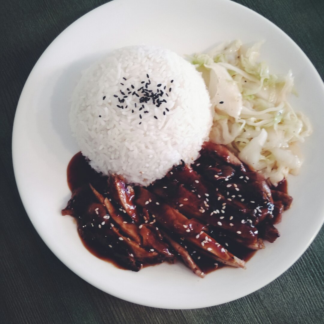 照烧鸡腿饭