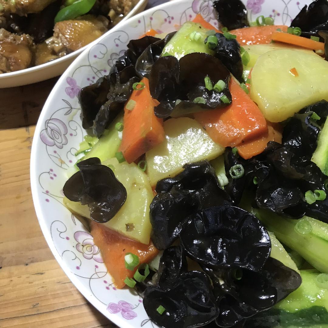 素炒腐竹