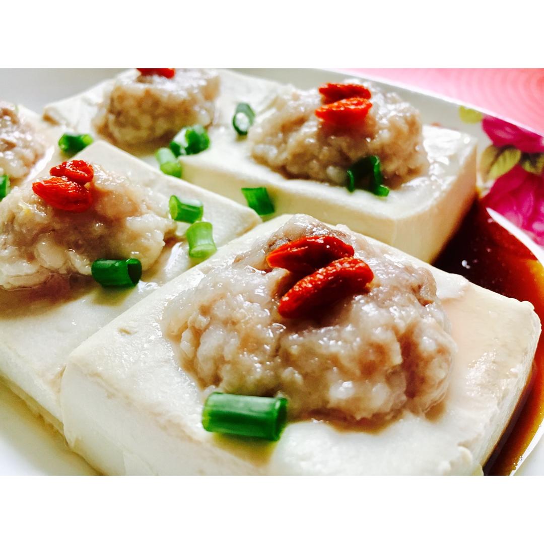 百花蒸豆腐