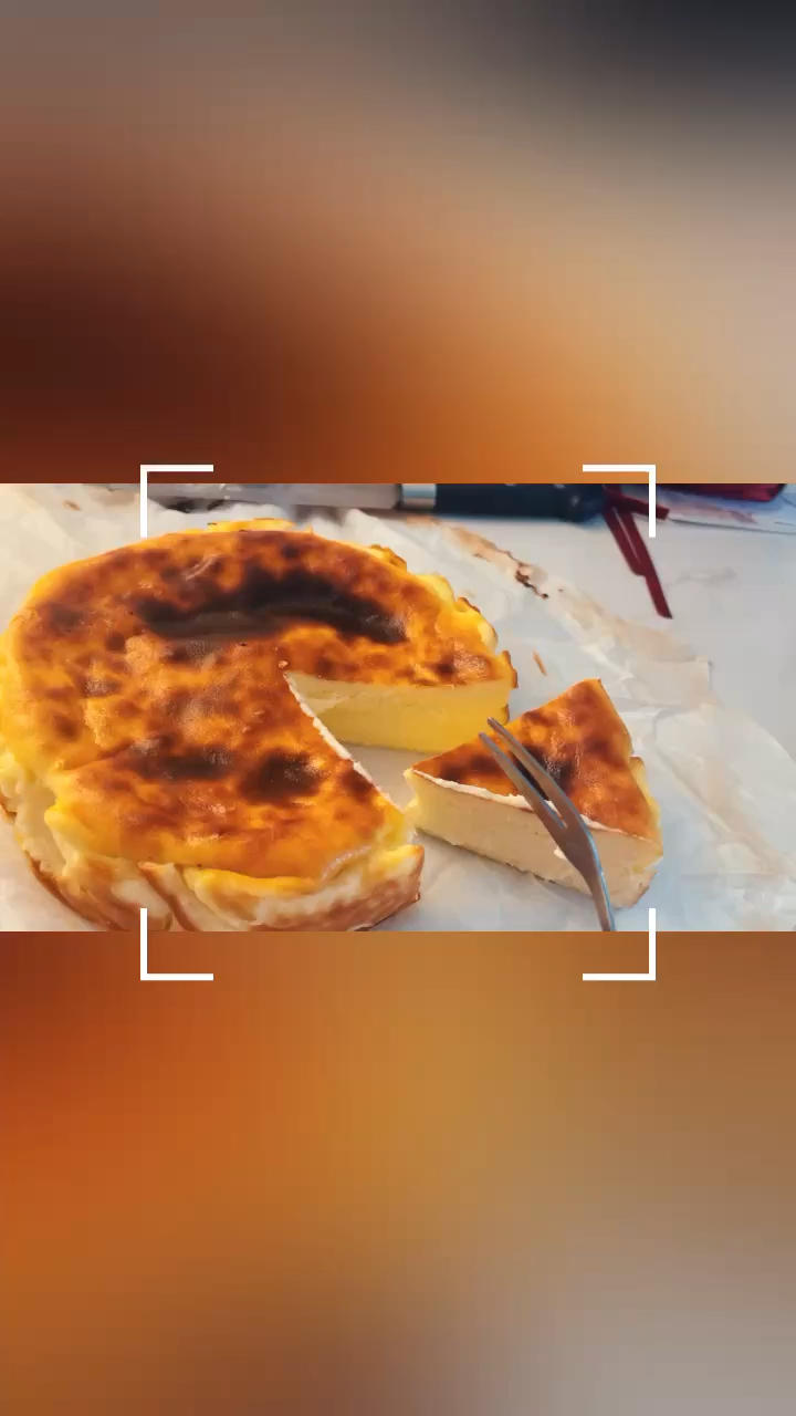 巴斯克芝士蛋糕『最简单的蛋糕』零失败🔥芝士控