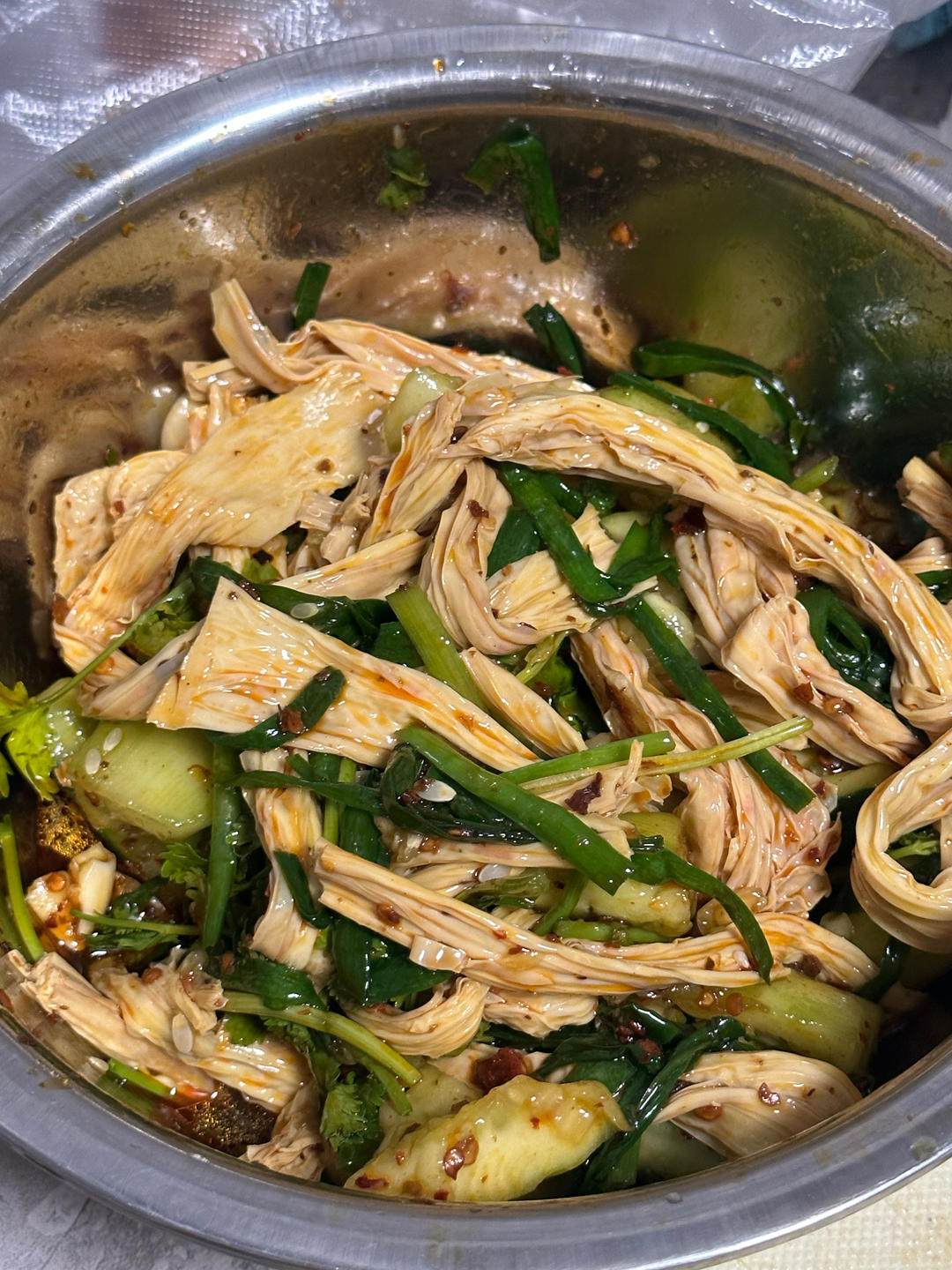 夏日凉拌黄瓜豆腐皮