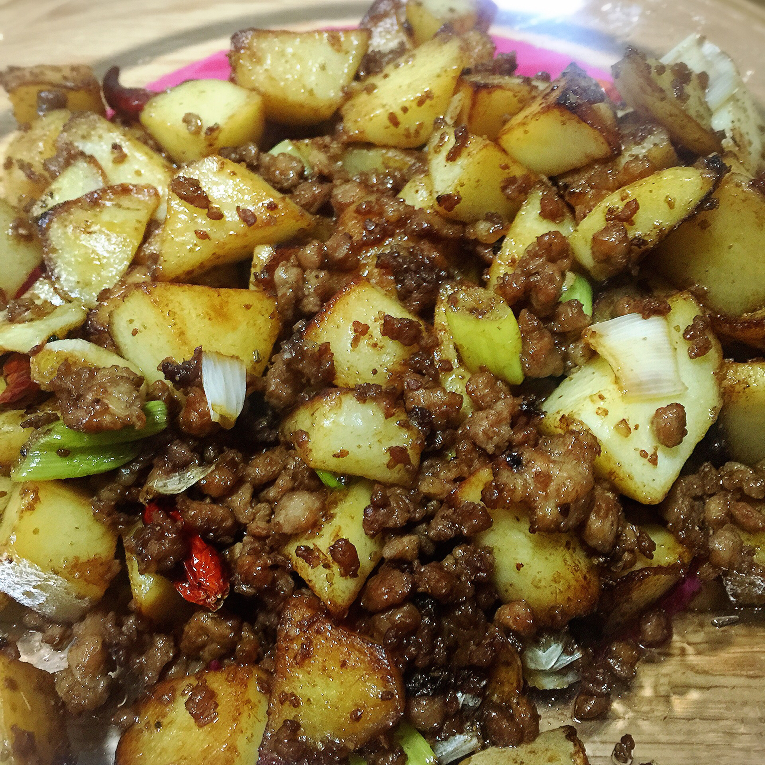 孜然肉末土豆