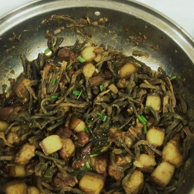 干豆角红烧肉