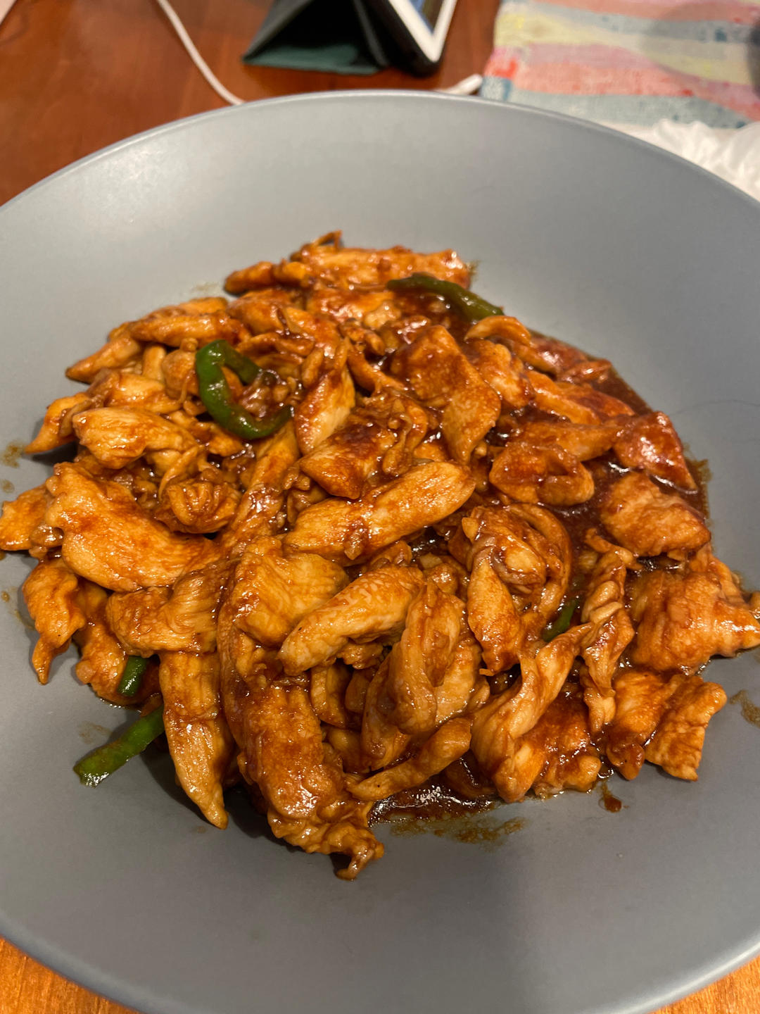 巨好吃的青椒炒鸡胸肉丝，超下饭