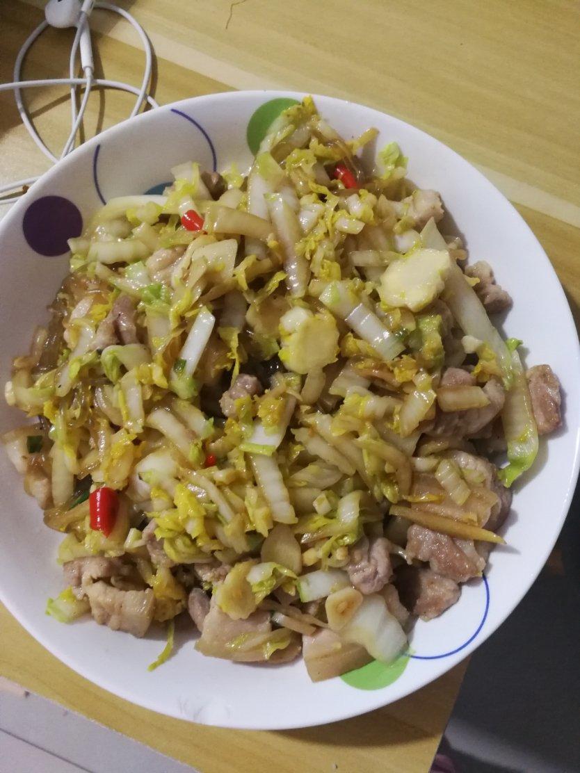 大白菜炒粉丝