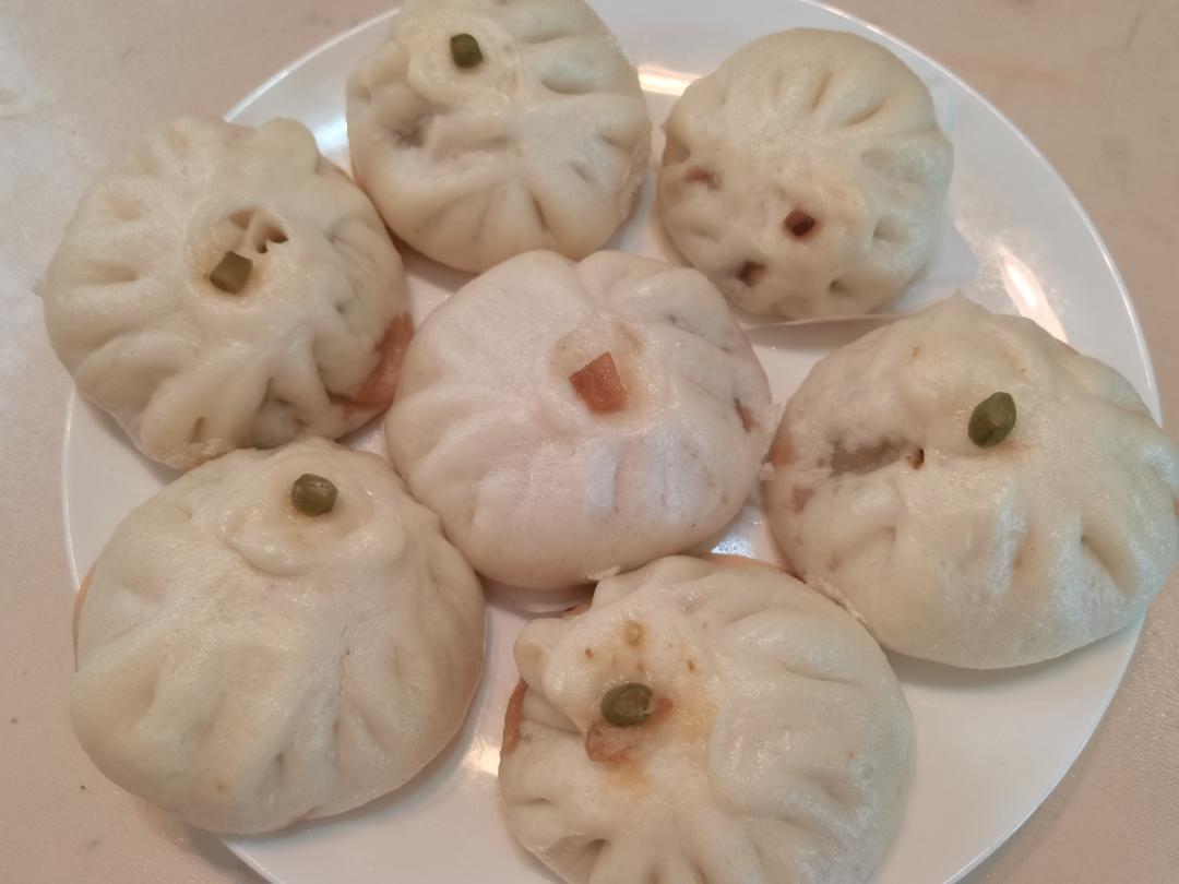 茄子酱肉包子