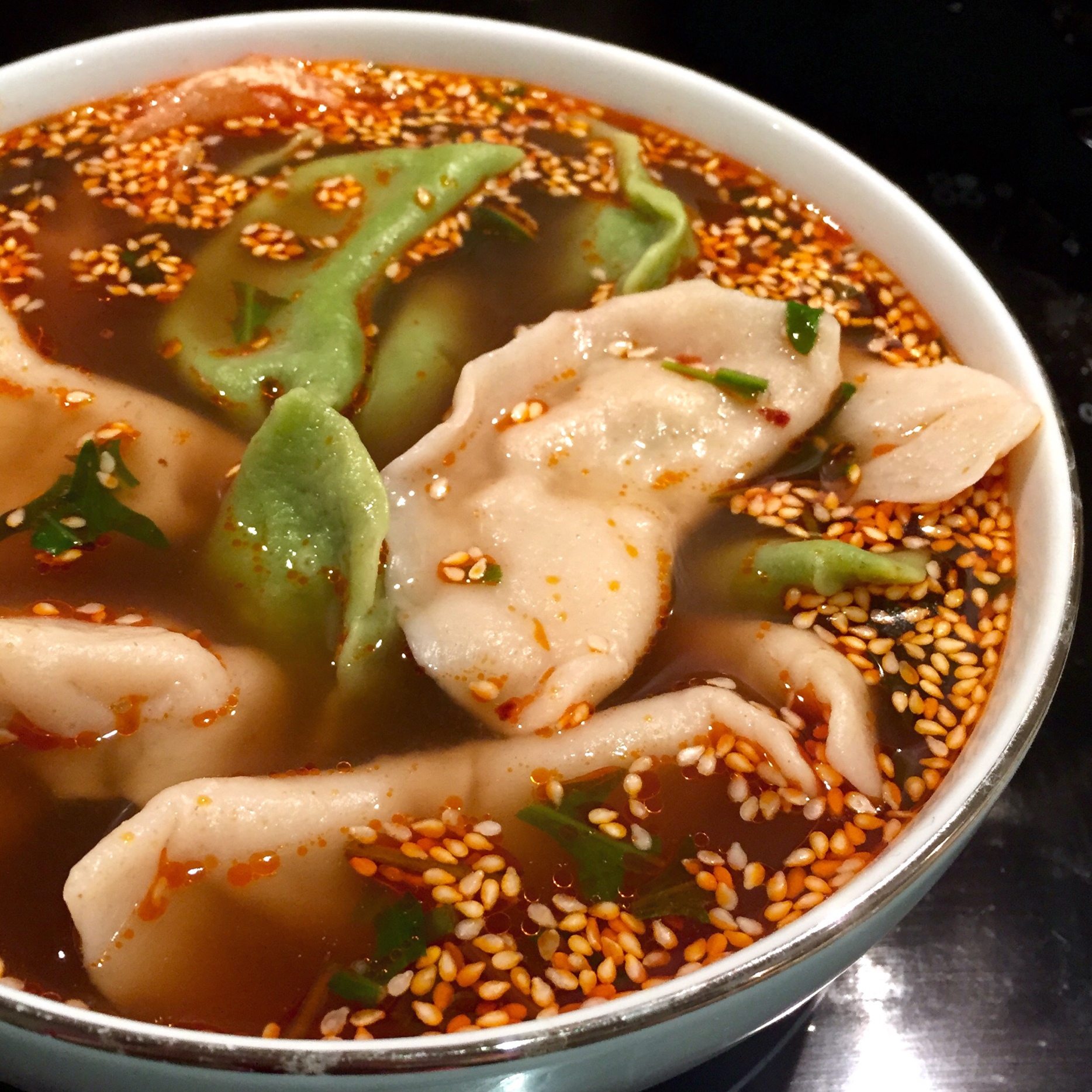 酸汤水饺