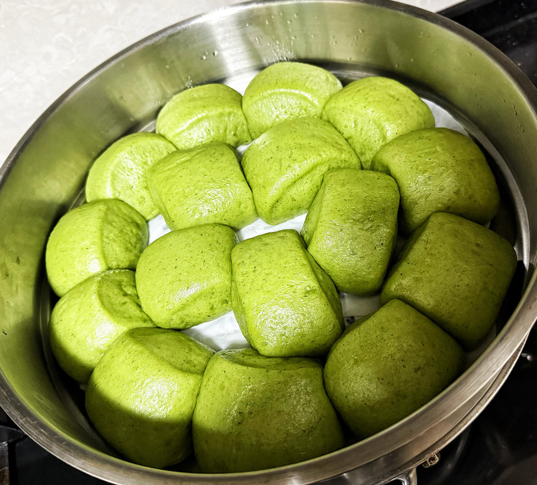 做一笼好吃的艾草馒头&艾草豆沙包