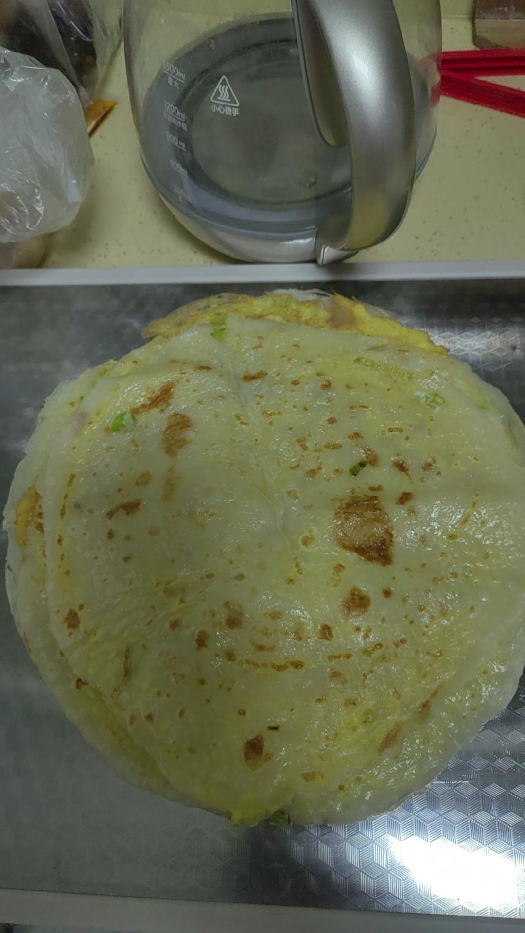 快手早餐：葱花鸡蛋饼