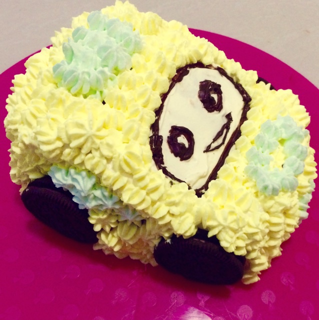 【小汽车奶油蛋糕拼装详解】