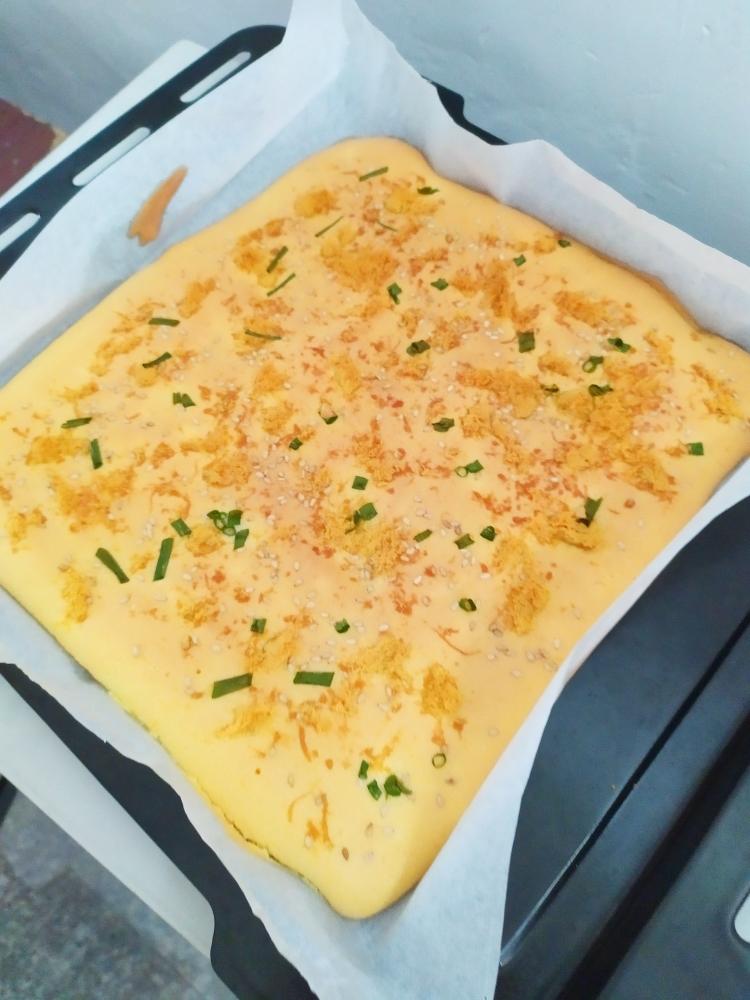 香葱海苔肉松芝麻蛋糕卷