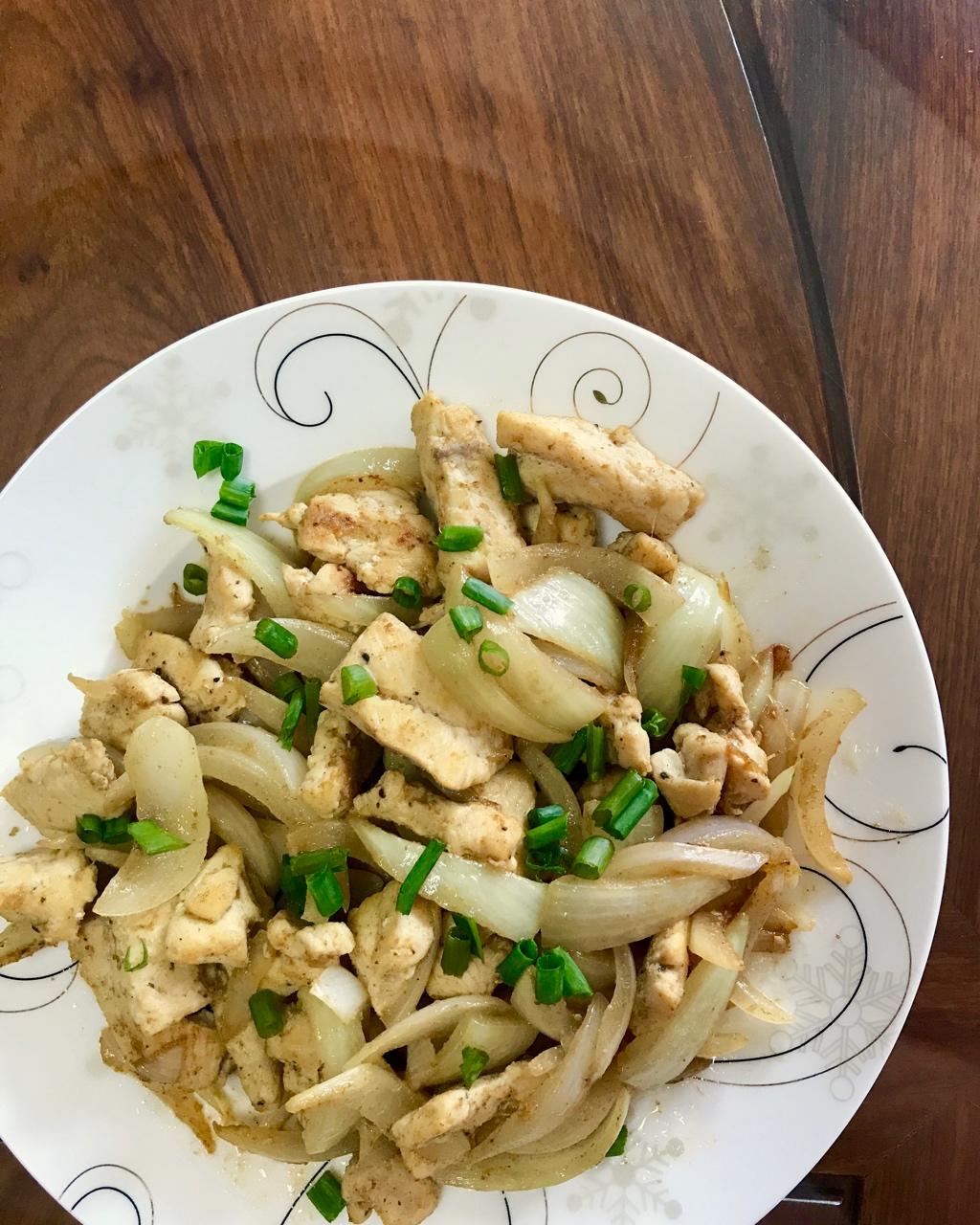孜然鸡胸肉粒
