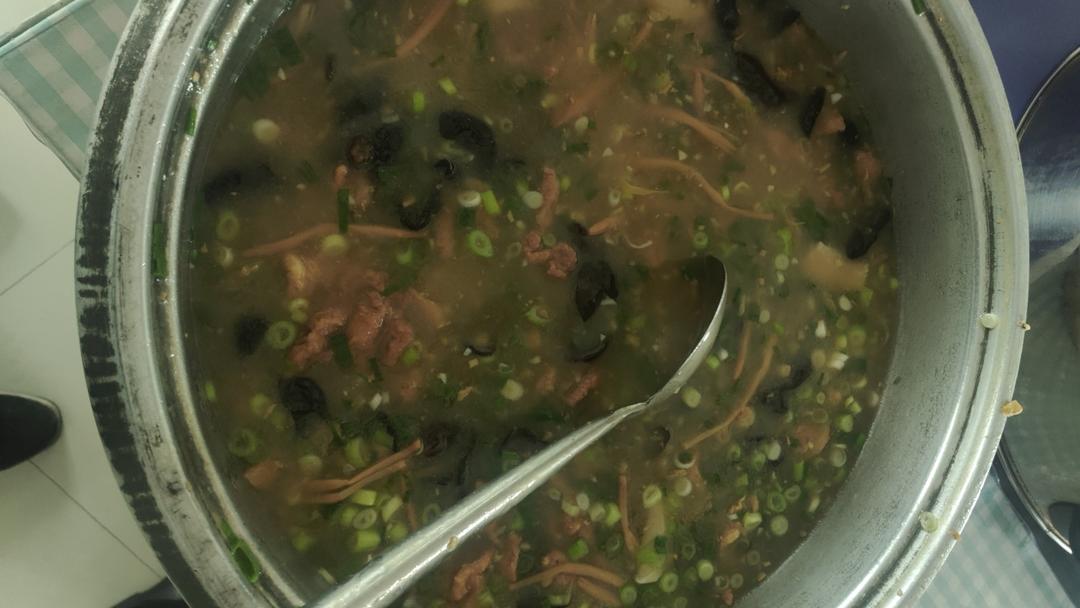 老式肉片汤的做法