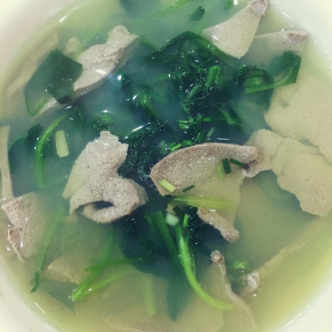 青菜猪肝汤