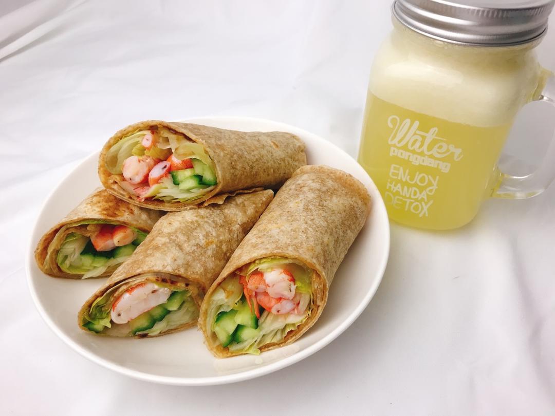 ｛轻食｝拉法卷的完美公式Laffa wrap（附饼皮做法）