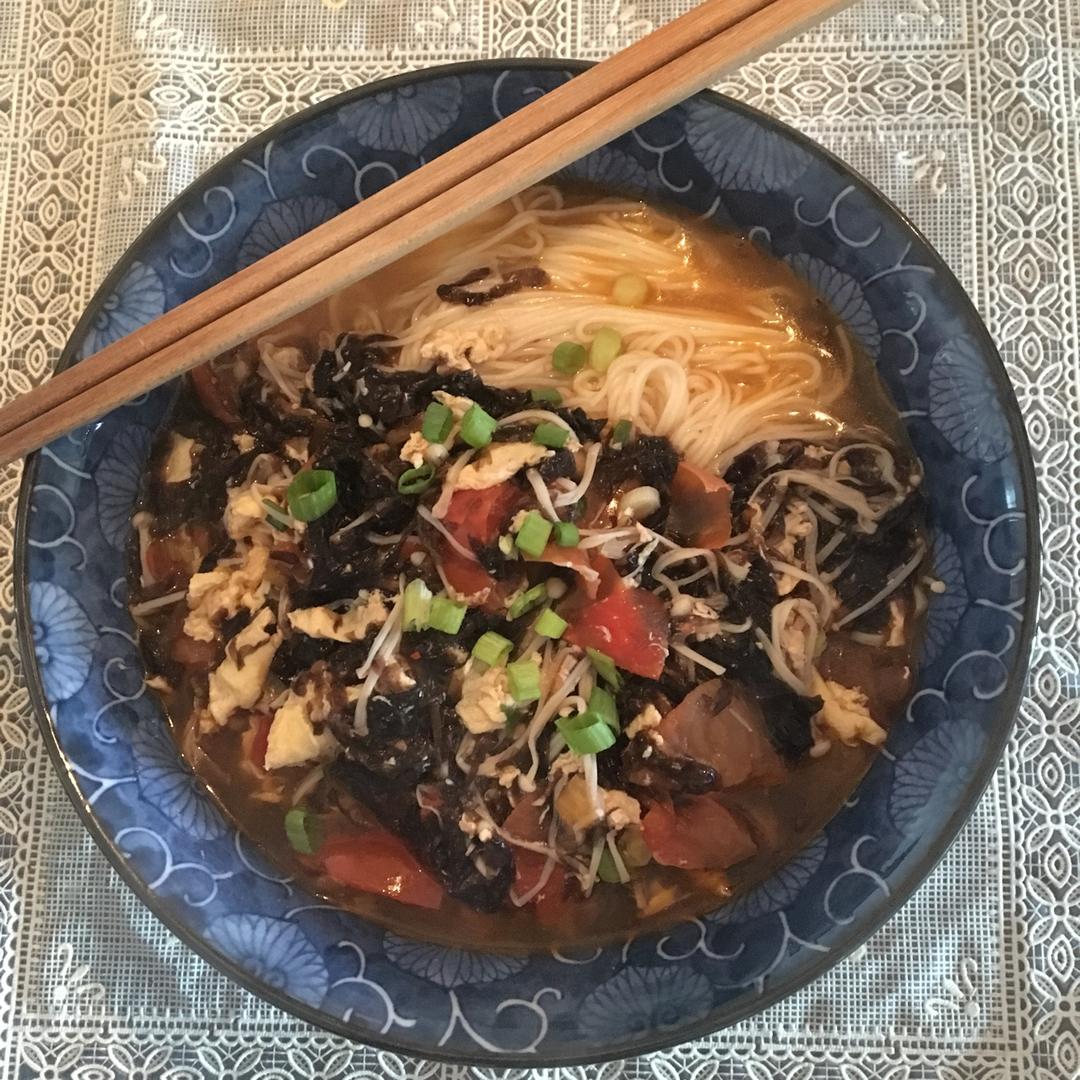 番茄紫菜鸡蛋汤