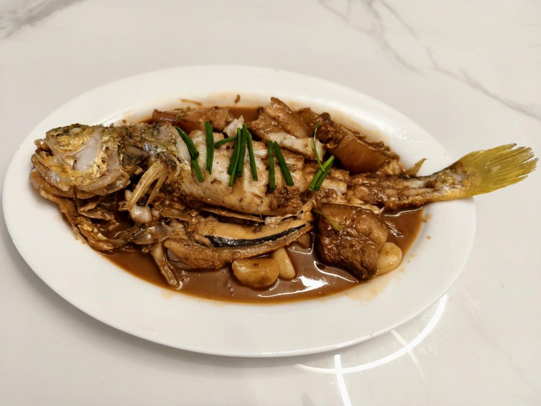 【台州菜】家烧黄鱼(米其林三星新荣记)