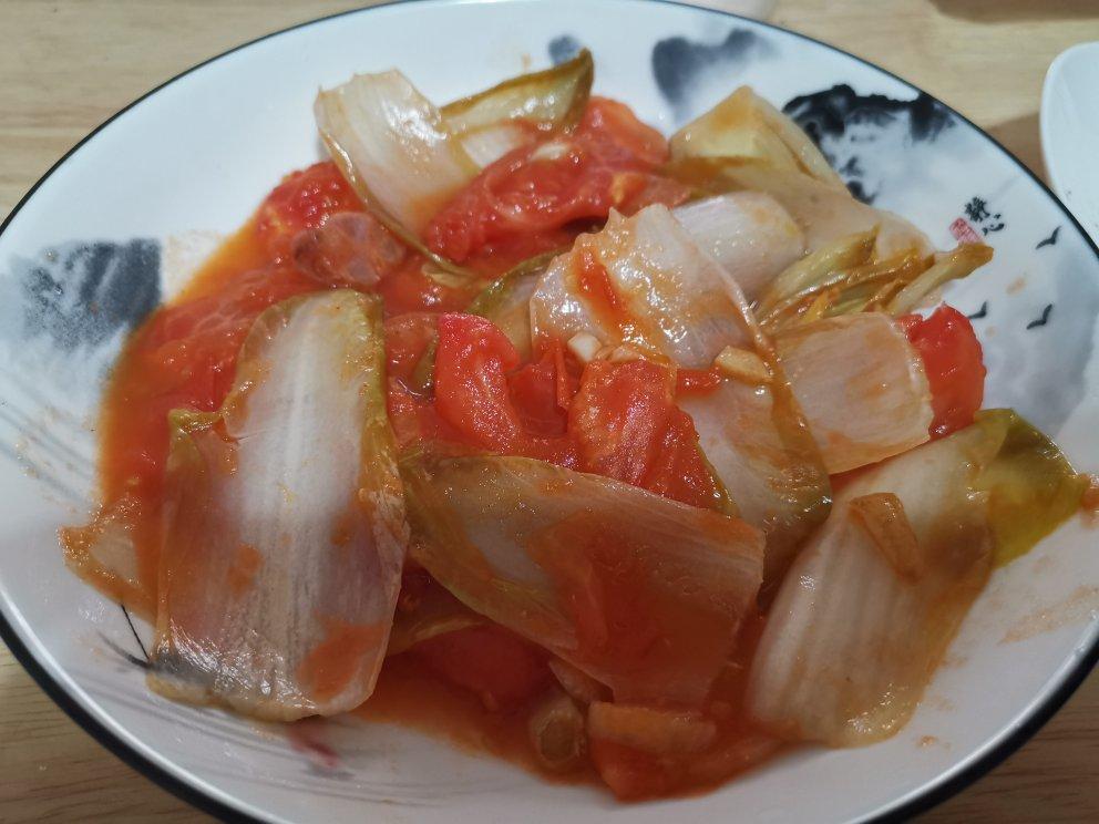 番茄炒菊苣