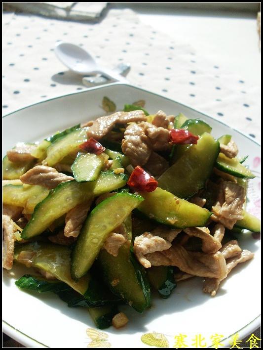 酸辣黄瓜肉片的做法