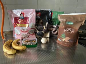 低卡减脂｜香蕉燕麦可可饼干的做法 步骤1