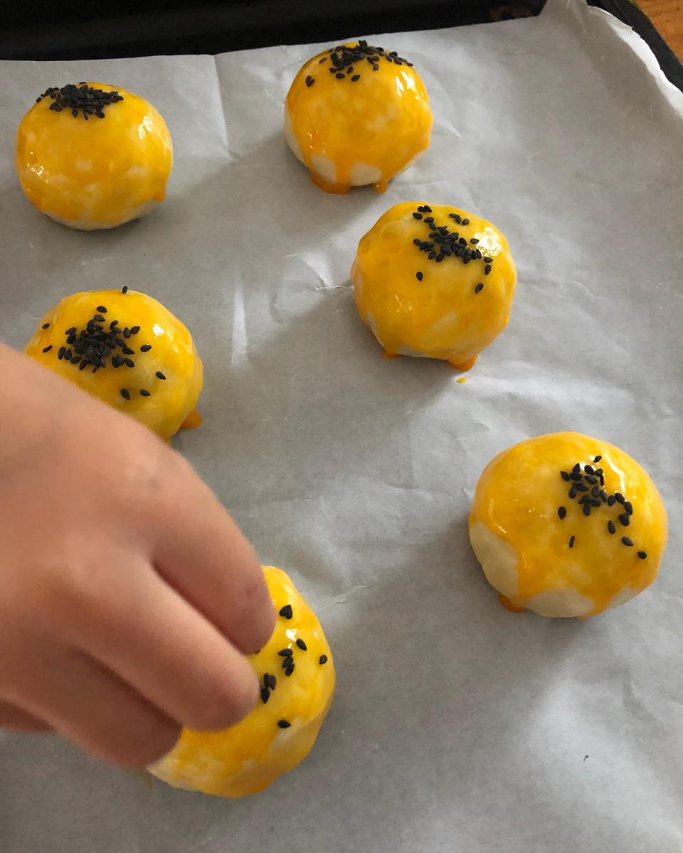 豆沙蛋黄酥（六个量黄油版）