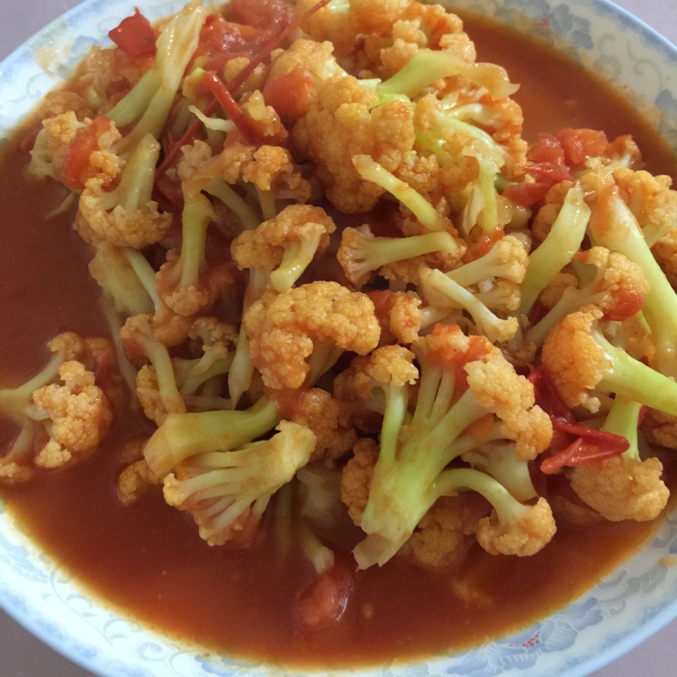 红烩花菜