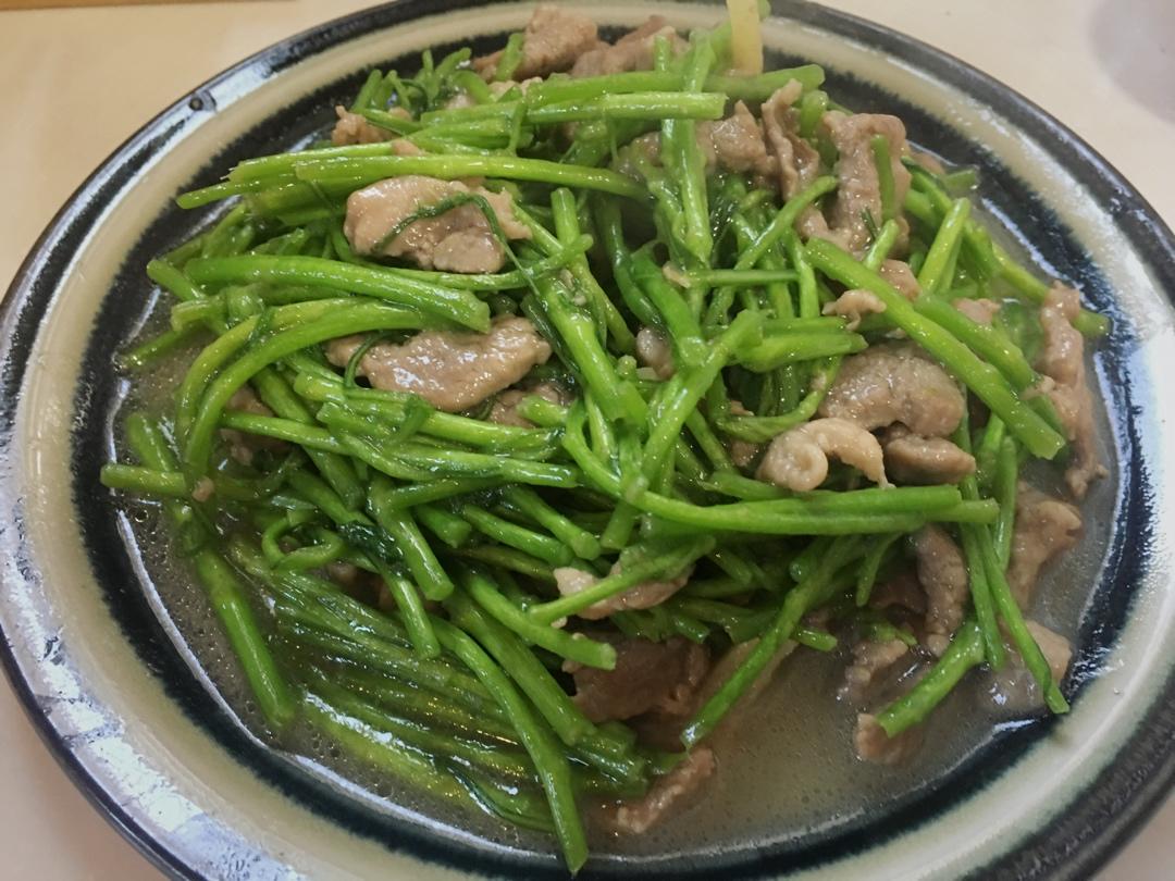 芦蒿炒肉丝