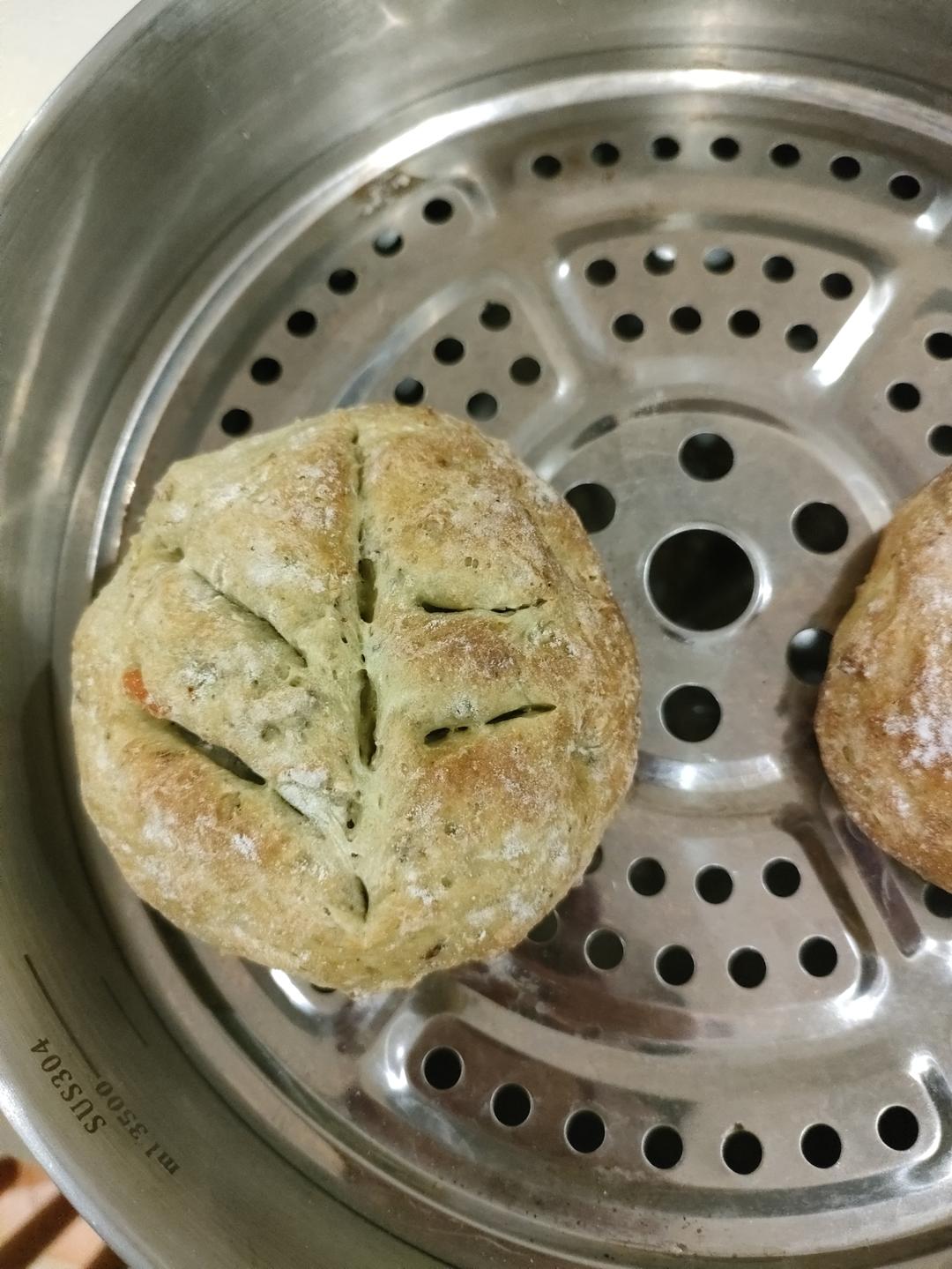 抹茶蜜豆软欧包