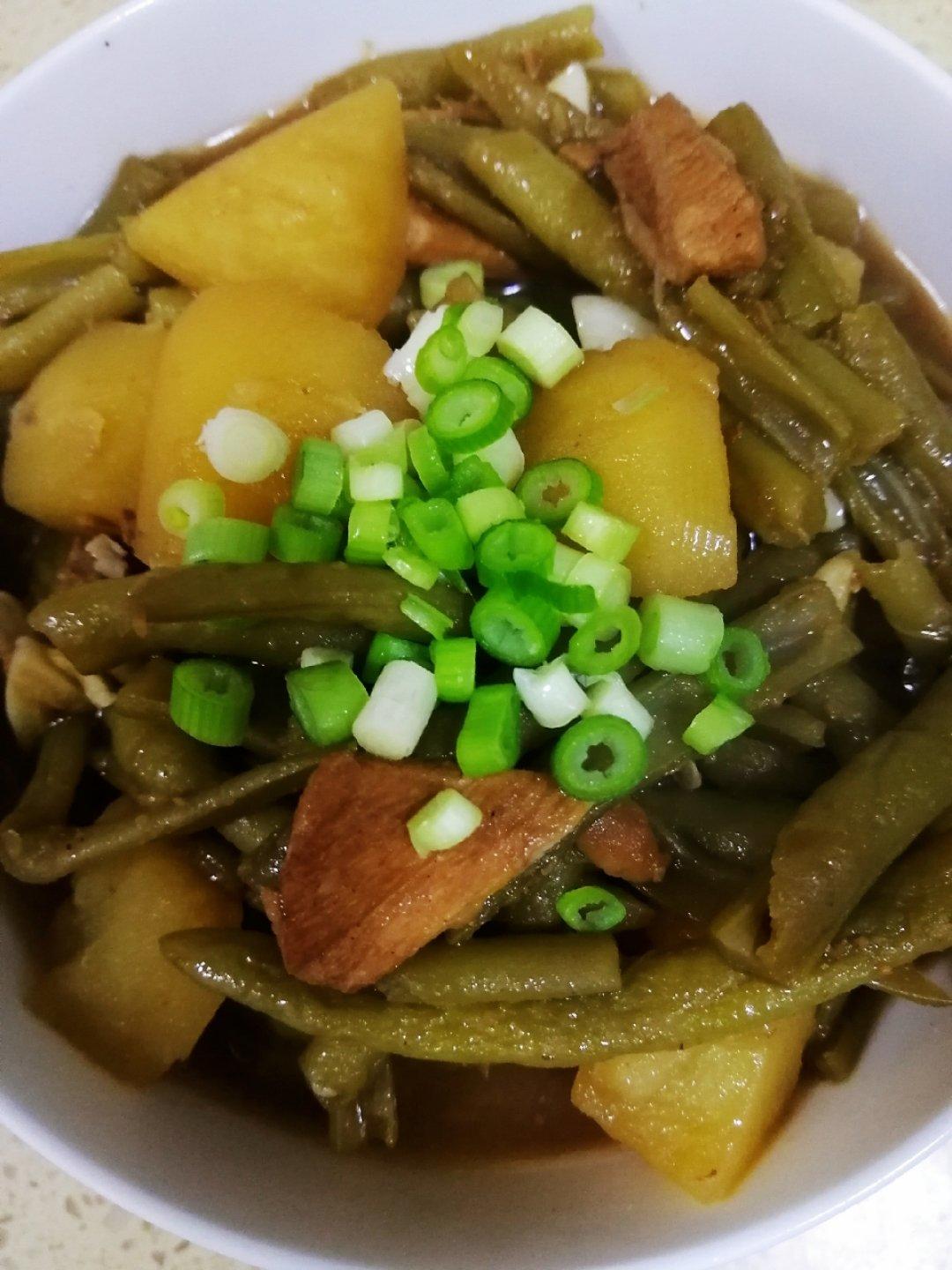 土豆炖豆角