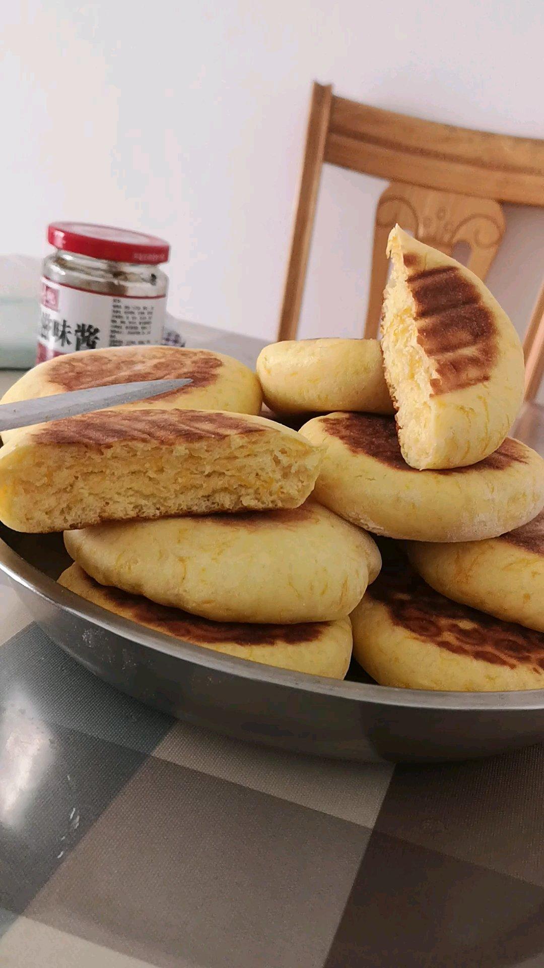 堂妈小厨——发面南瓜饼