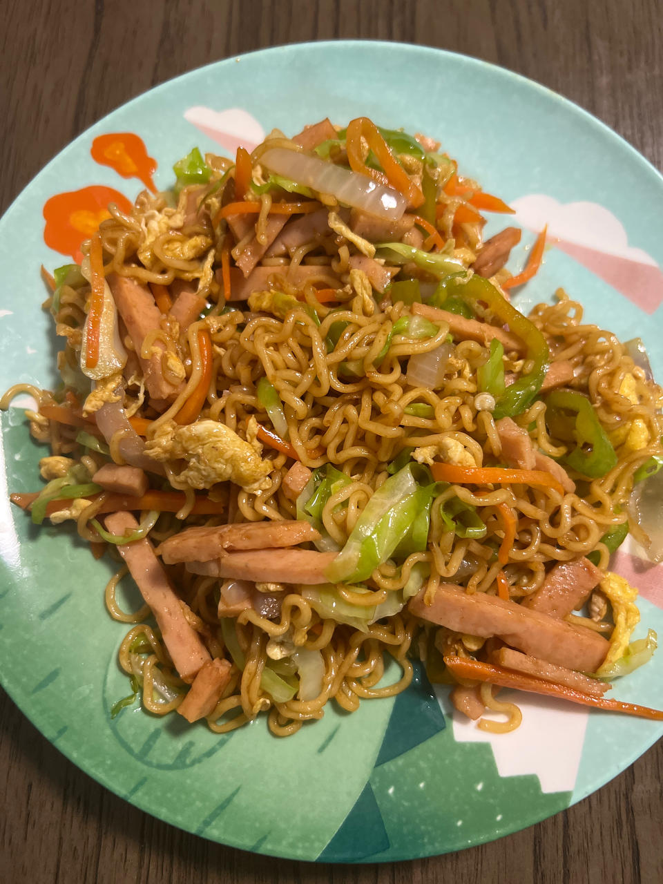 秒杀路边摊的炒方便面