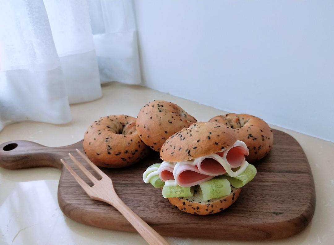 原味贝果🥯/黑芝麻贝果🥯