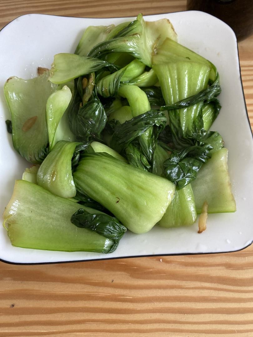 炒青菜，脆而不生，熟而不老