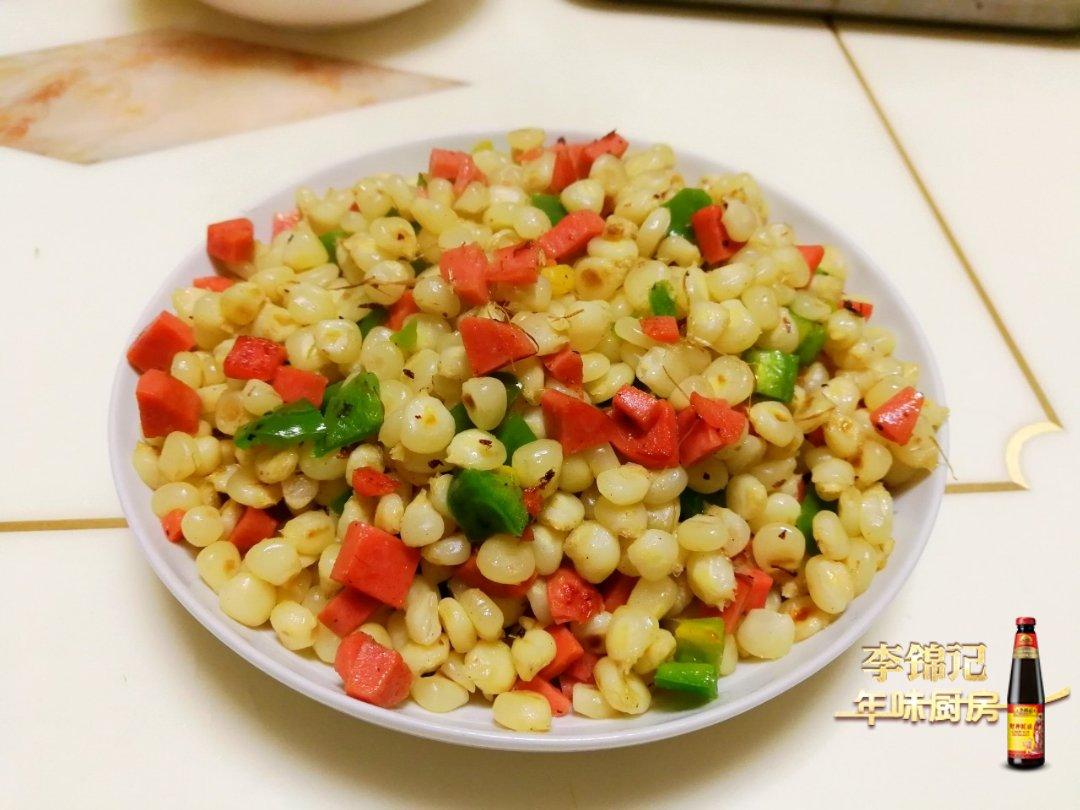 胡萝卜玉米炒黄瓜