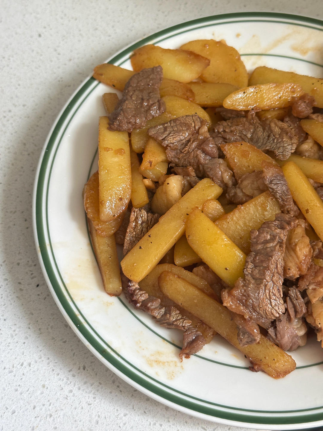 黑椒土豆牛排煎锅