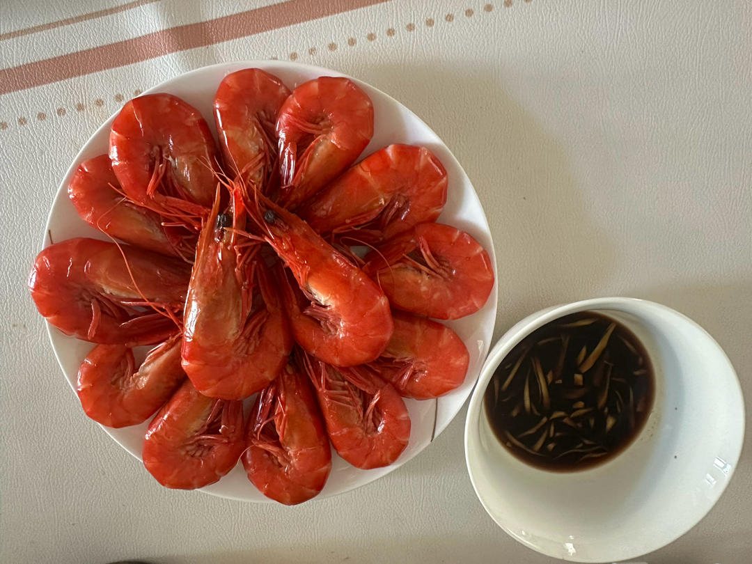 白灼黑虎虾