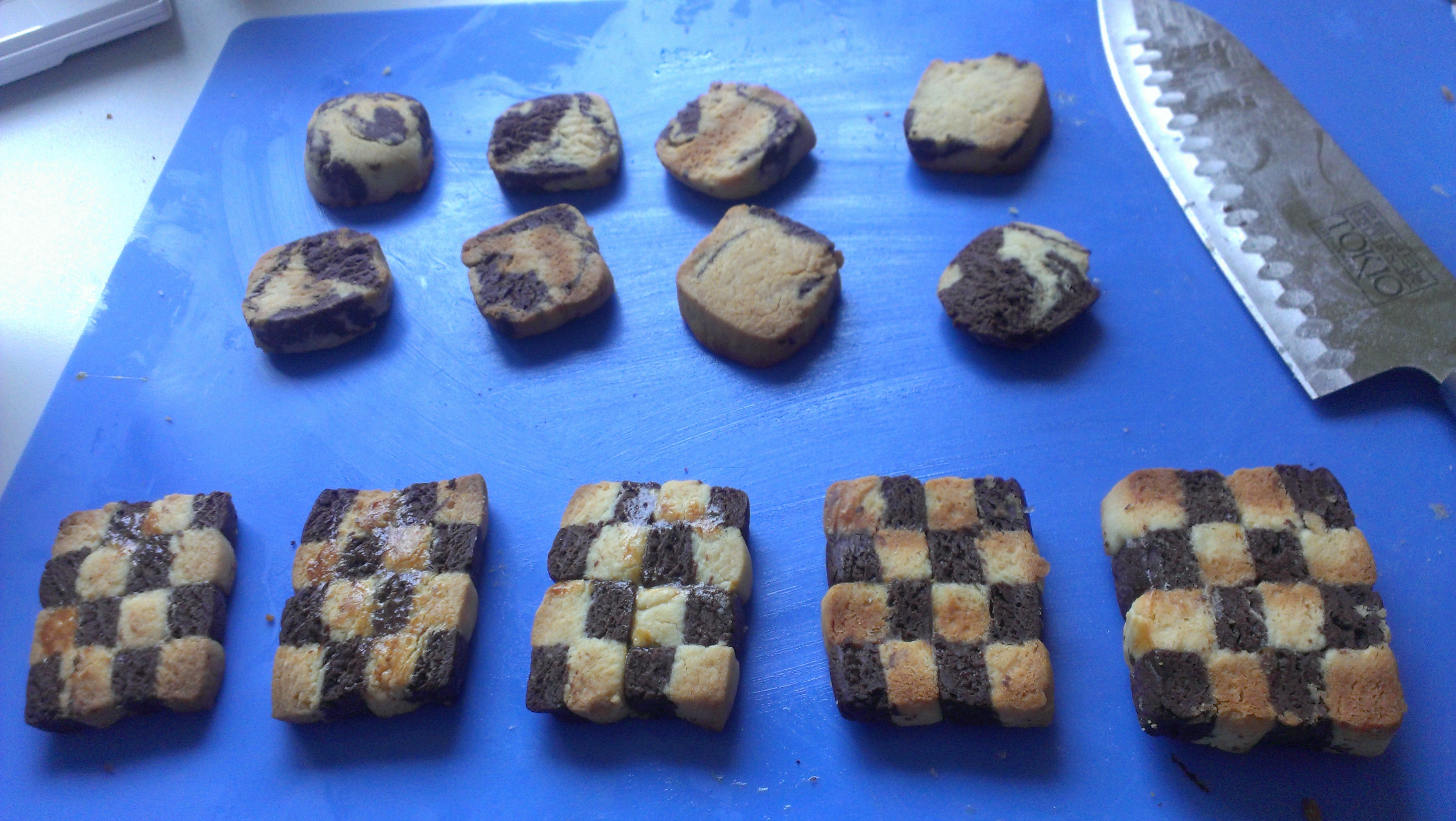 双色小棋格饼干