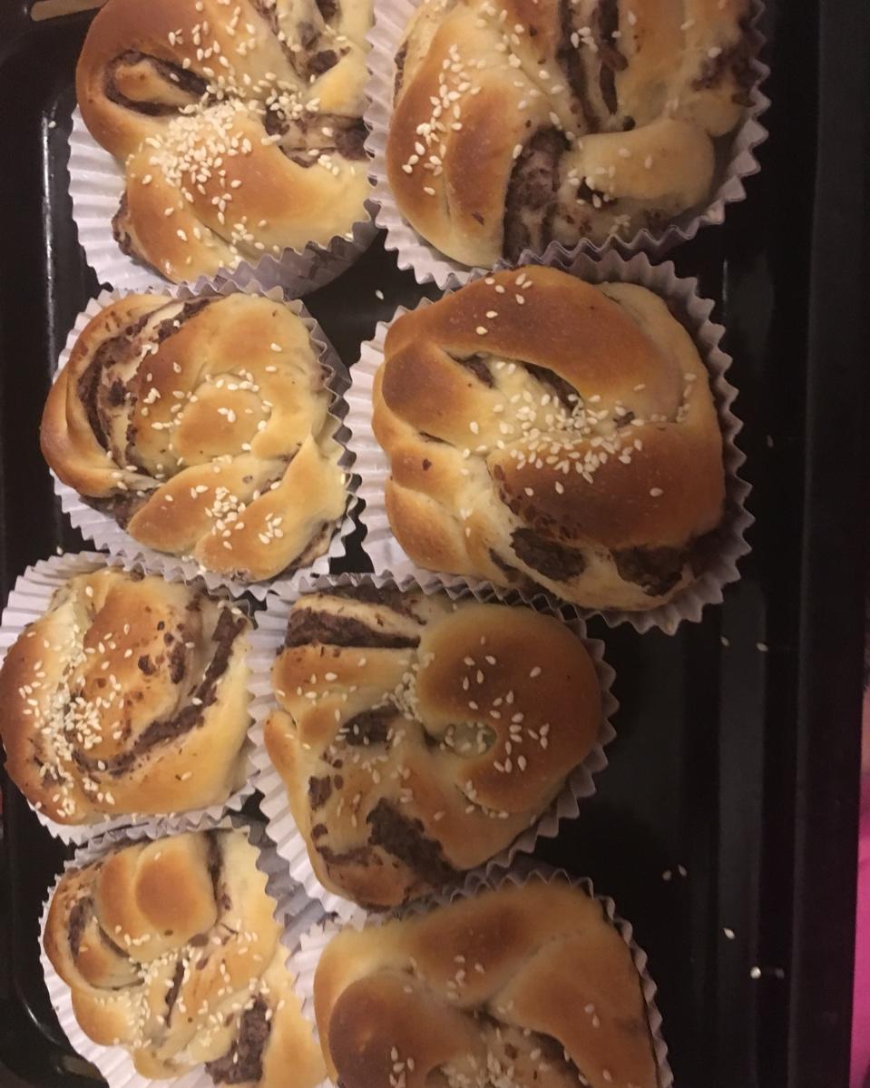 花式豆沙面包