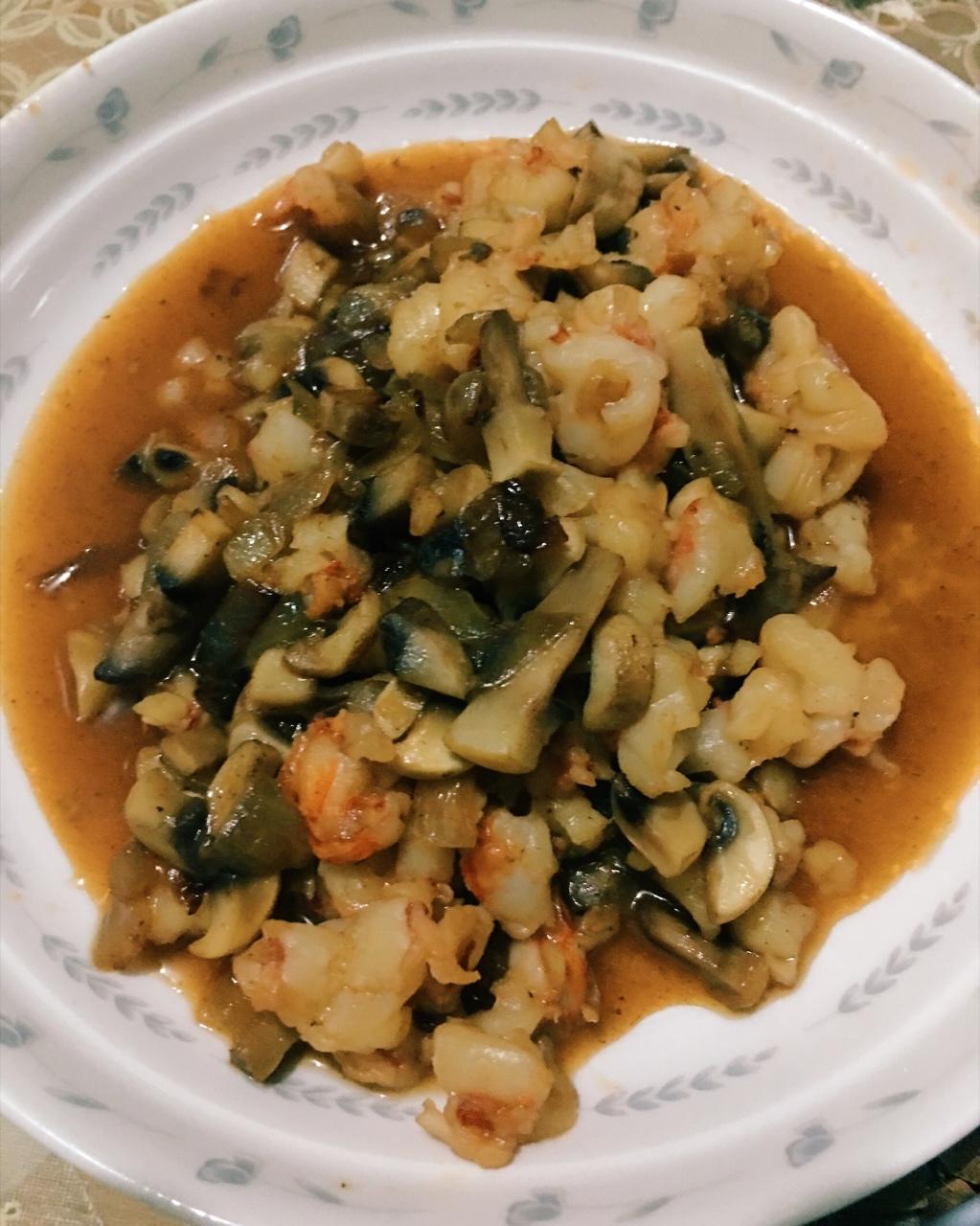 蘑菇炒虾仁