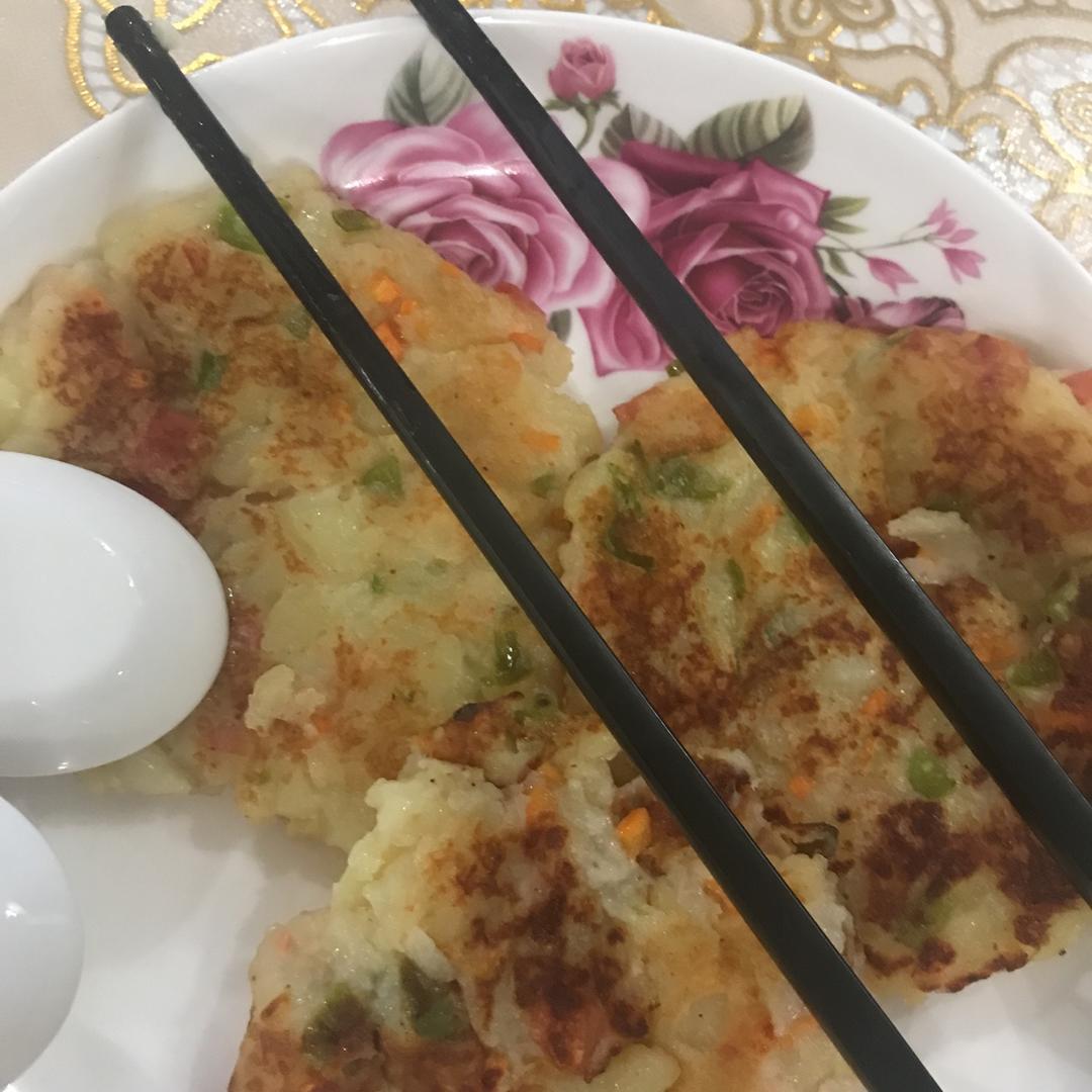 土豆火腿早餐饼