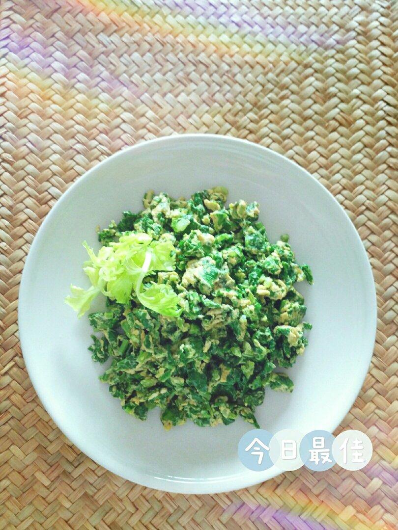 芹菜叶炒鸡蛋