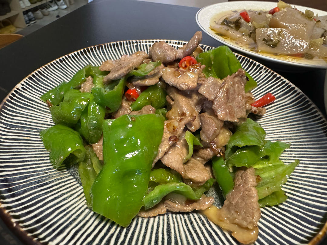 香炒青椒牛肉