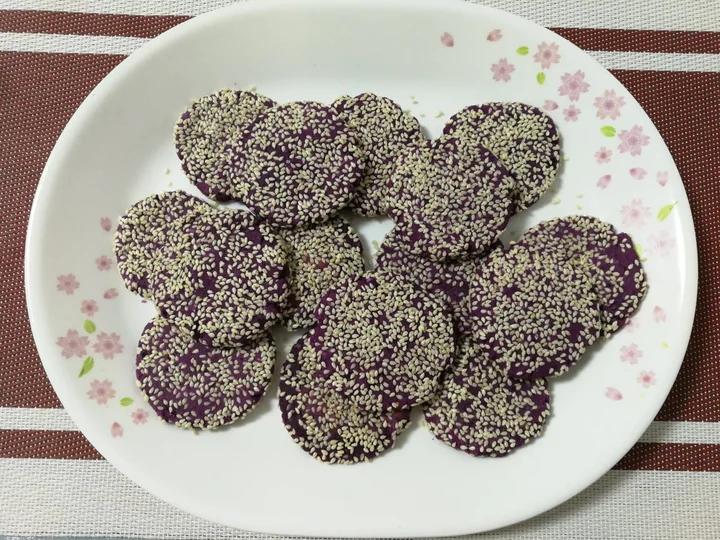 紫薯芝麻饼