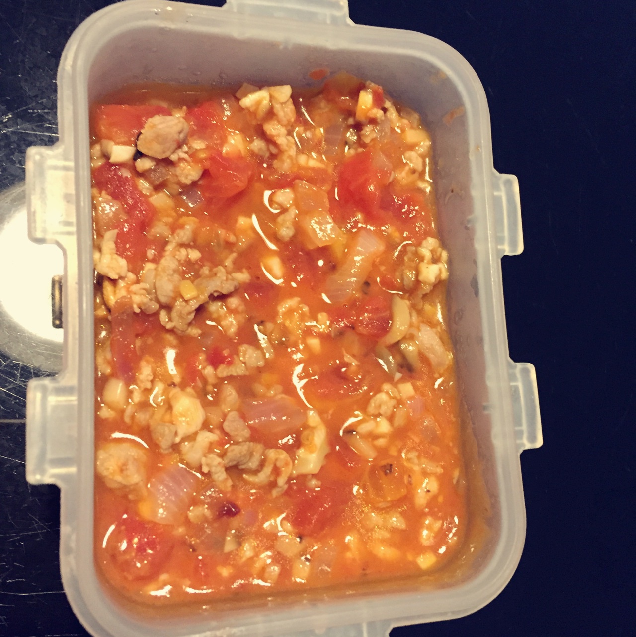 蕃茄蘑菇肉酱意大利面