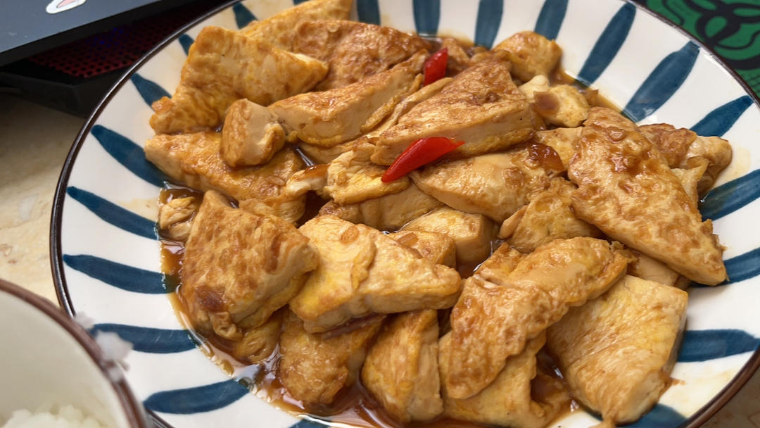焖煎豆腐