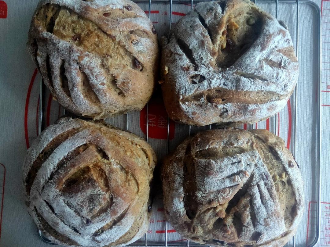 红枣核桃软欧包