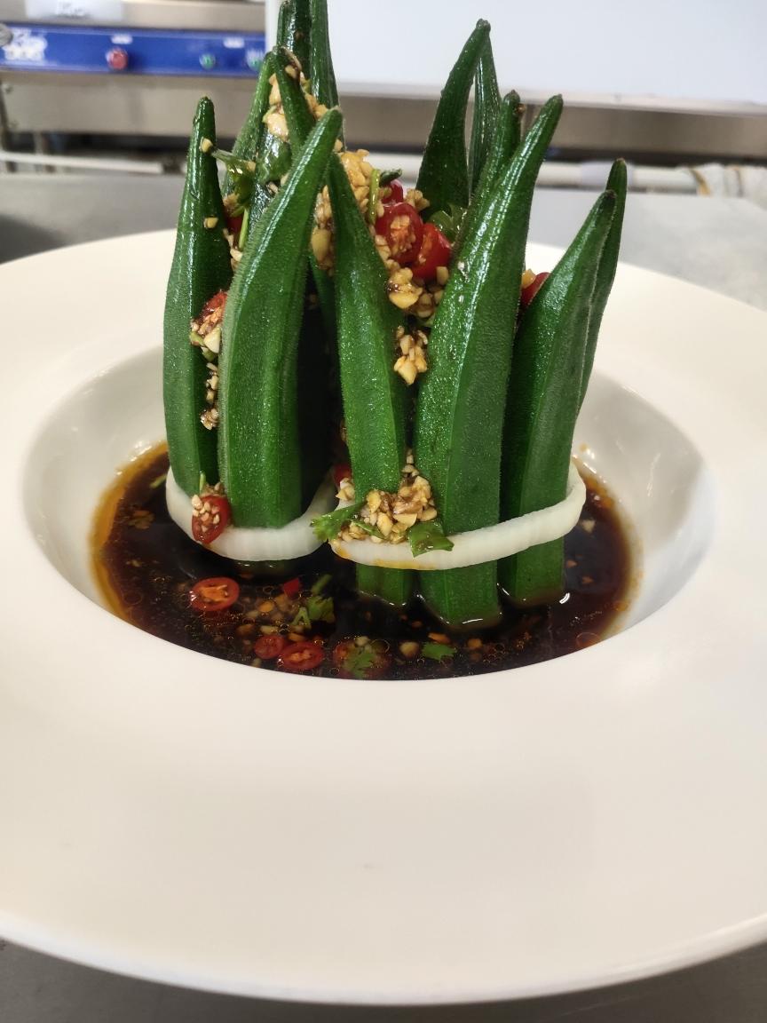 养生秋葵的做法