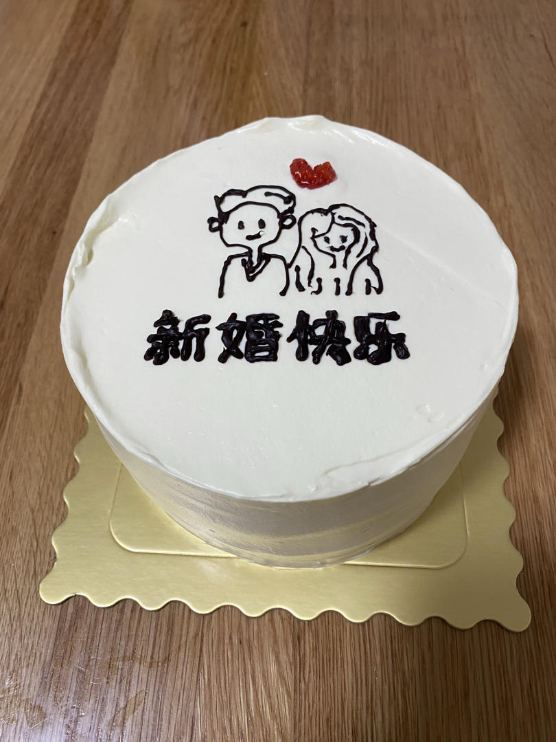 巧克力简笔画蛋糕